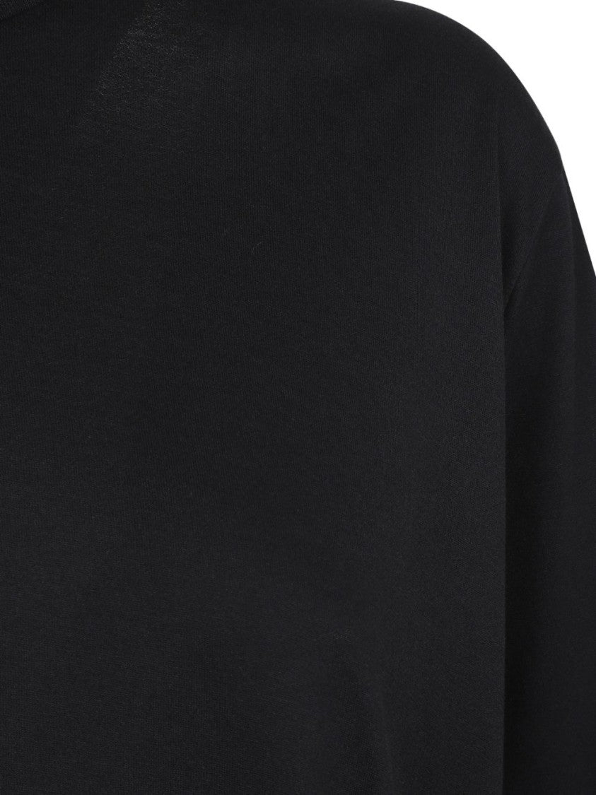 The Frankie Shop Relaxed Fit Black T-Shirt In Organic Cotton