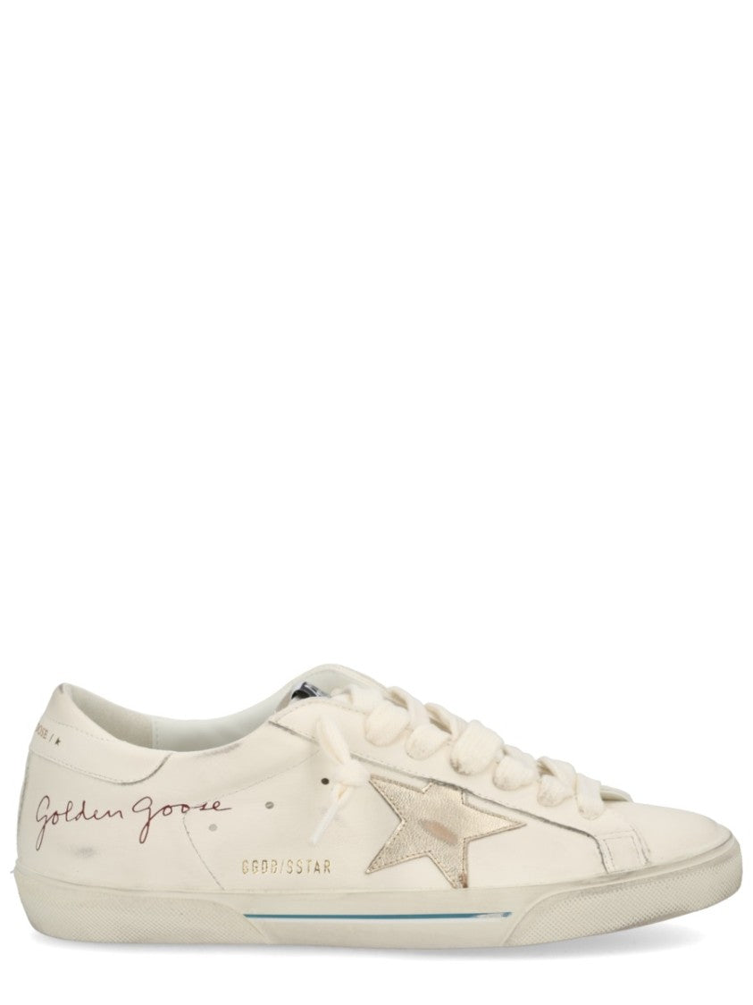 Golden Goose Super Star Distressed Leather Sneakers