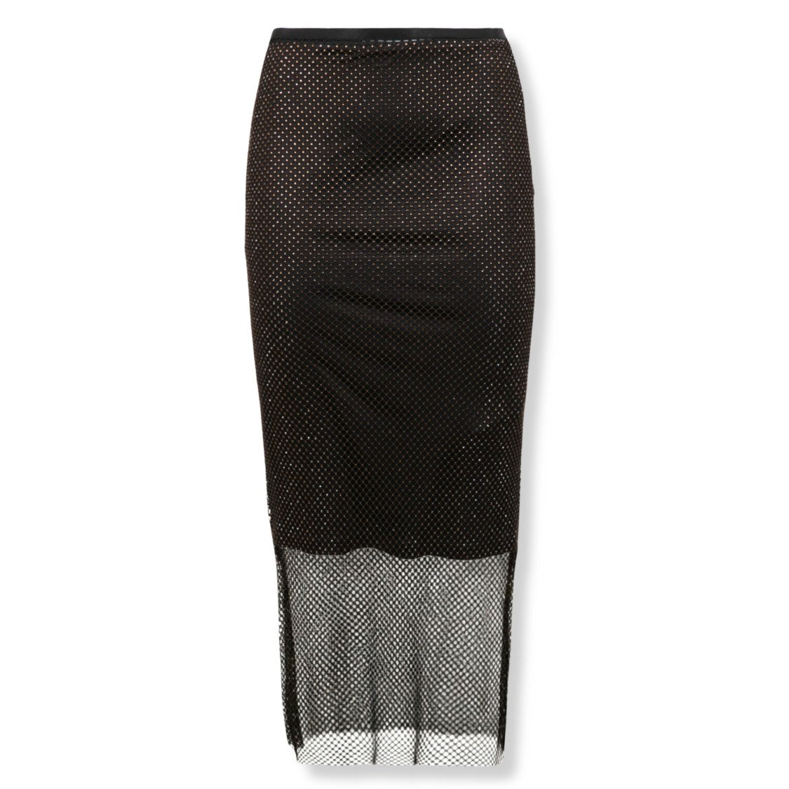 Sportmax Rhinestone Mesh Skirt
