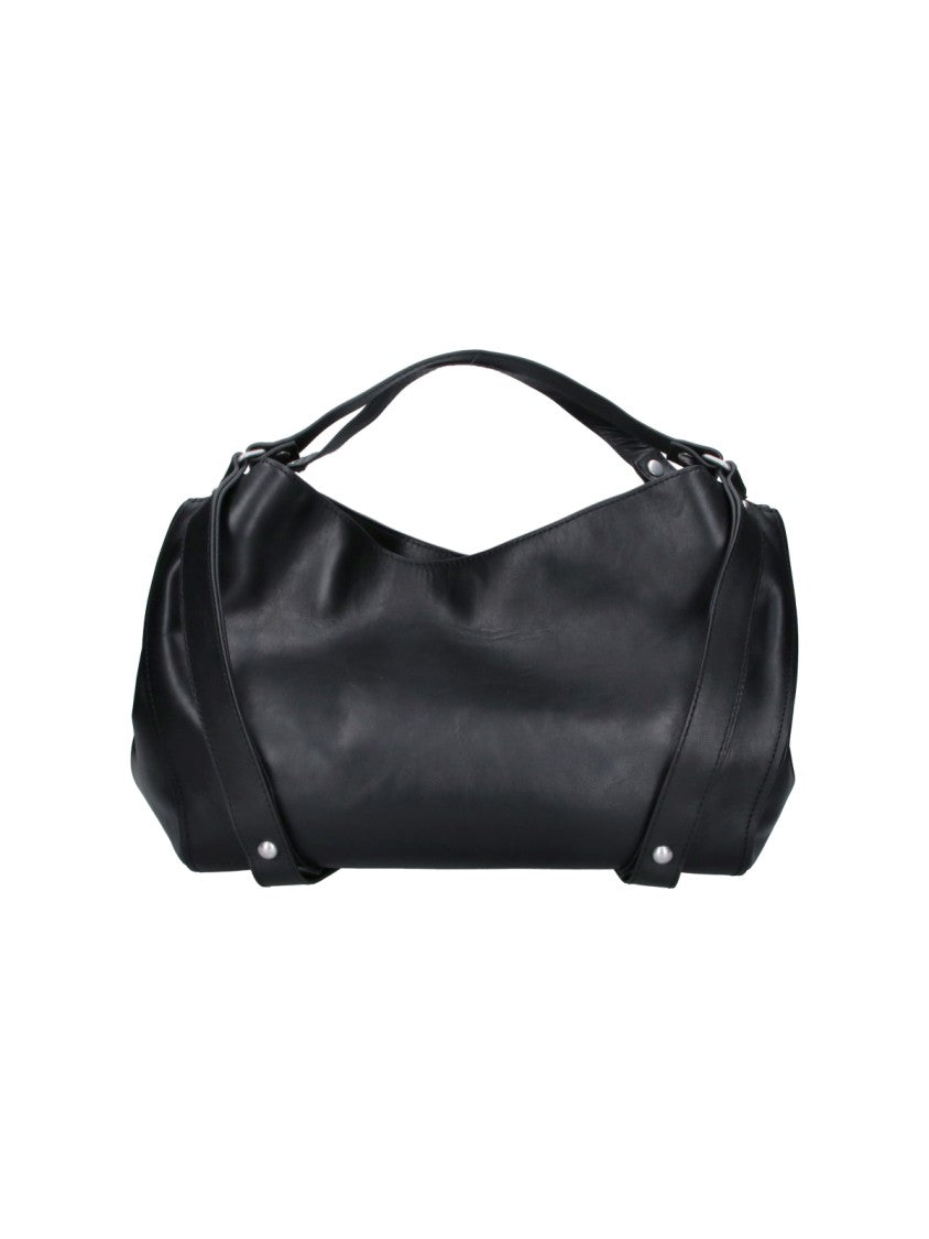 Diesel Medium Handbag With Magnetic Closure And Silver Accents