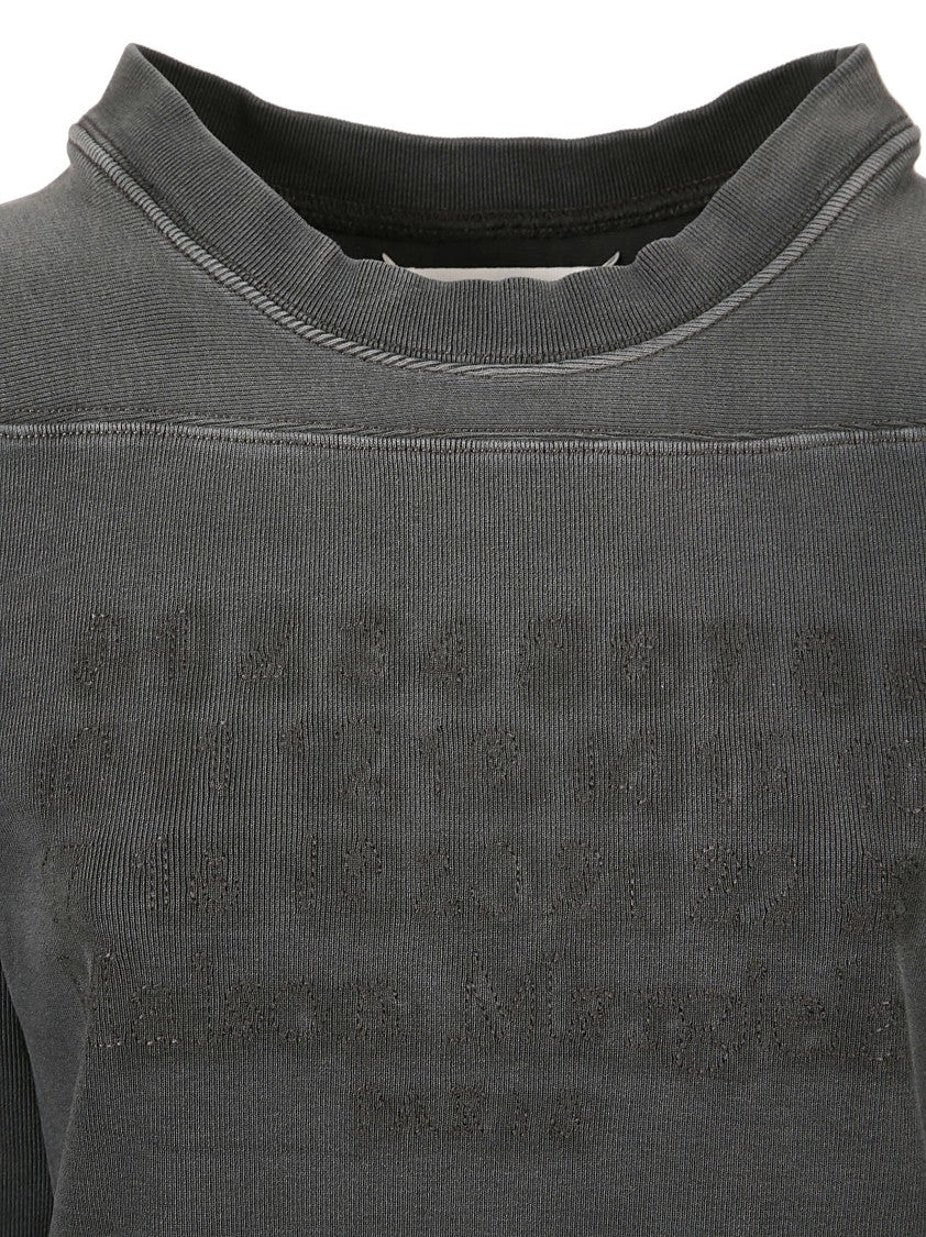 Maison Margiela Textured Black Knit Sweater