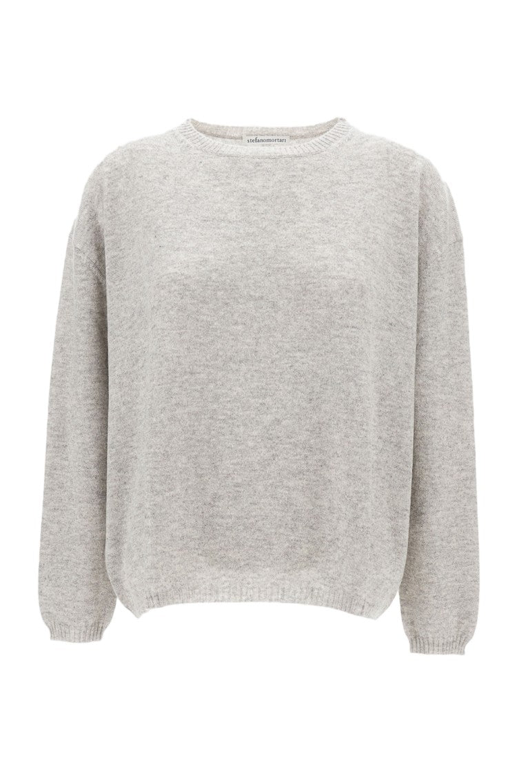 Stefano Mortari Classic Knit Sweater In Soft Grey Tone