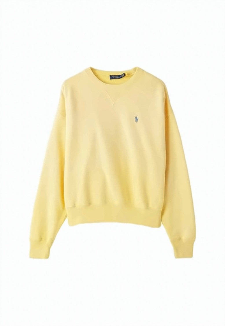 Polo Ralph Lauren Pastel Yellow Relaxed-Fit Long-Sleeve Sweatshirt