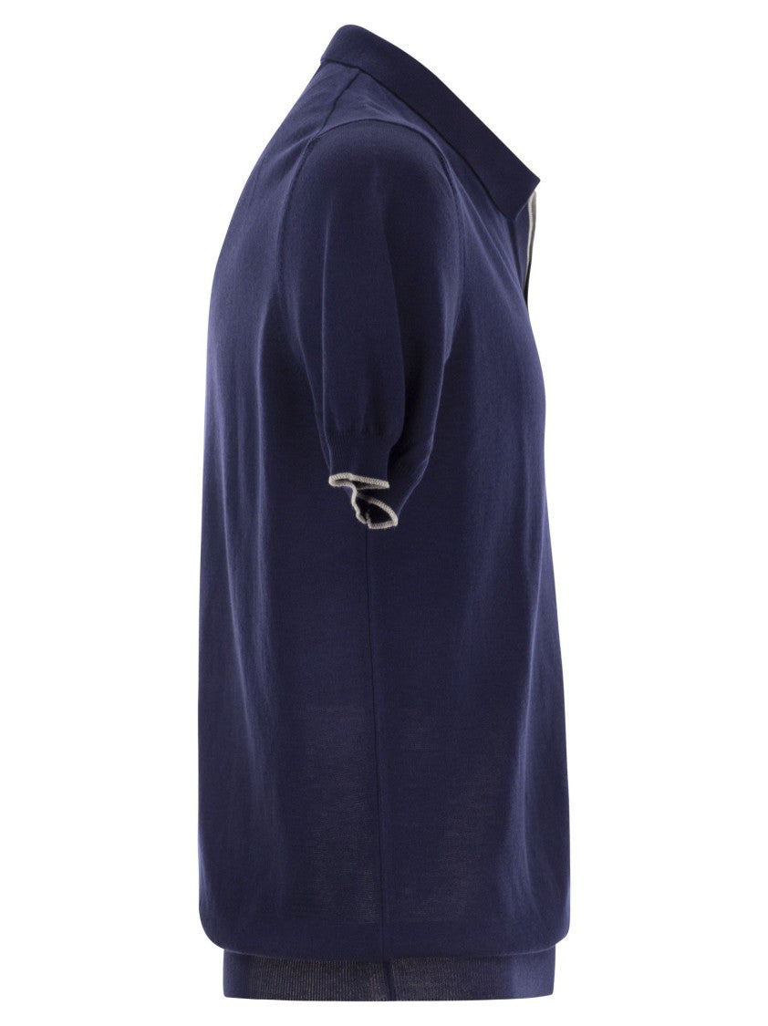 Fay Cotton Buttonless Polo Shirt