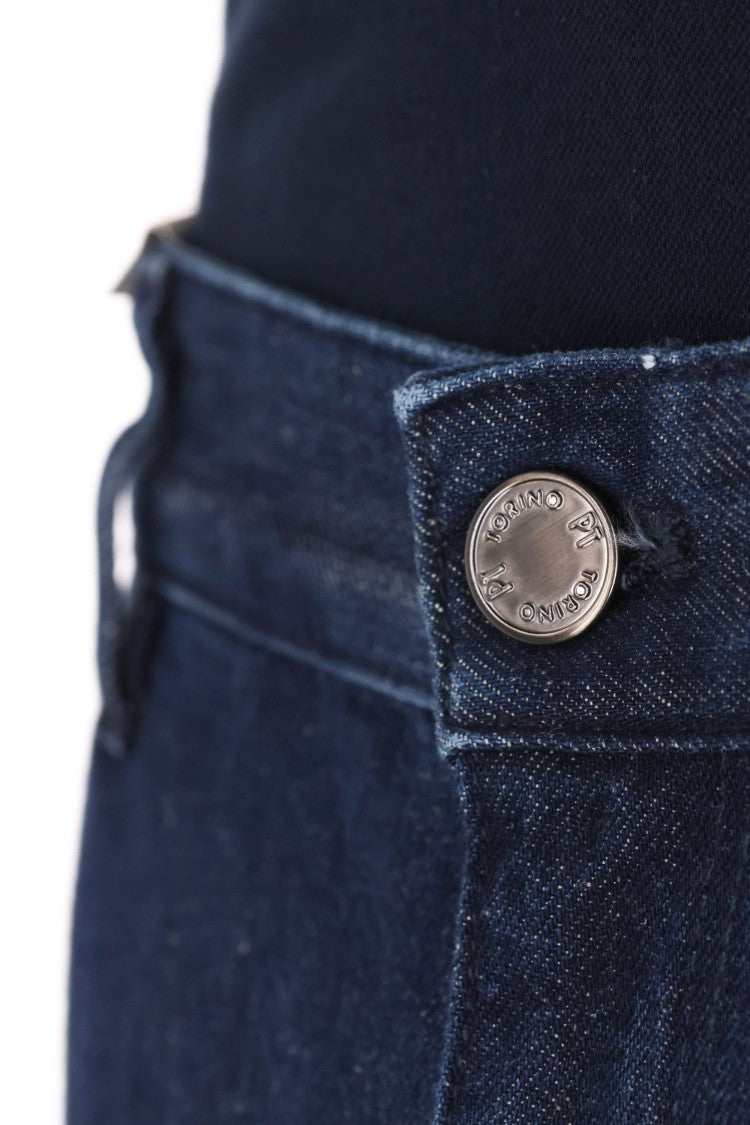 Pt Denim Indie Tapered Cotton-Linen Jeans