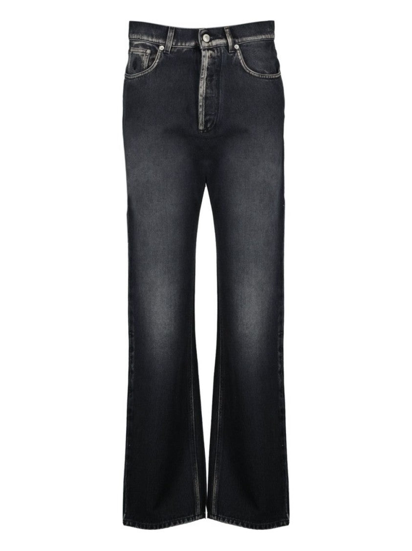 Moschino Five-Pocket Black Denim Trousers