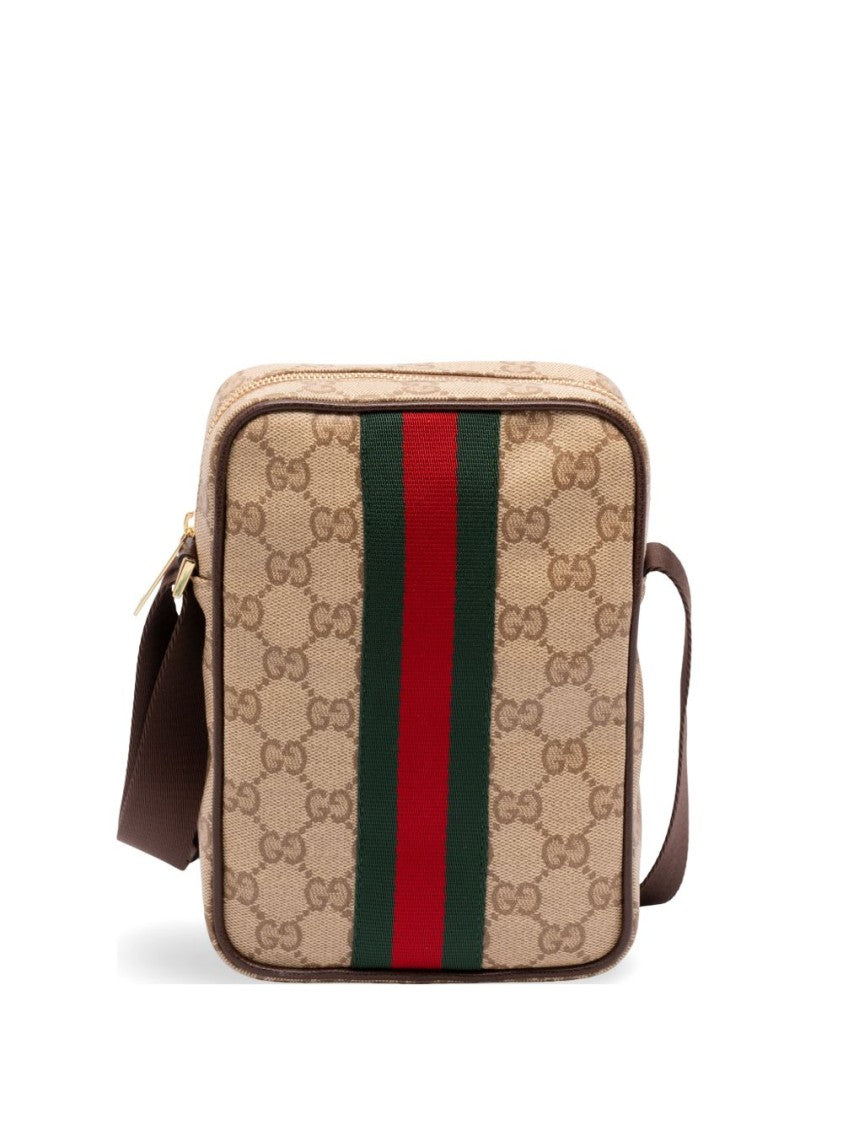 Gucci Square Monogram Canvas Crossbody Bag