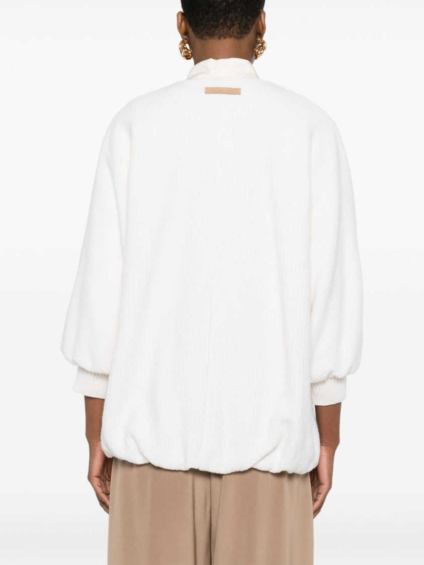 Max Mara Wide-Cut Jacket With Wide Kimono Sleeves