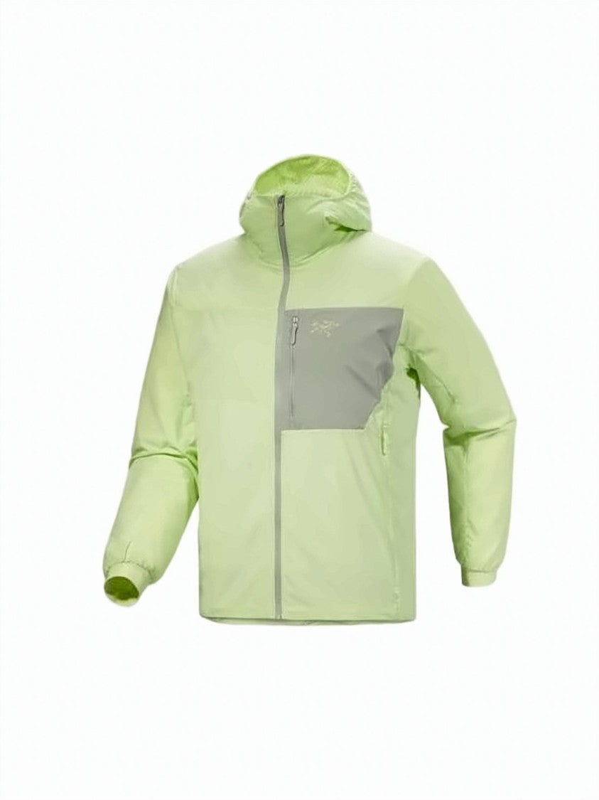 Arc'teryx Lightweight Pale Green Jacket With Contrasting Chest Pocket