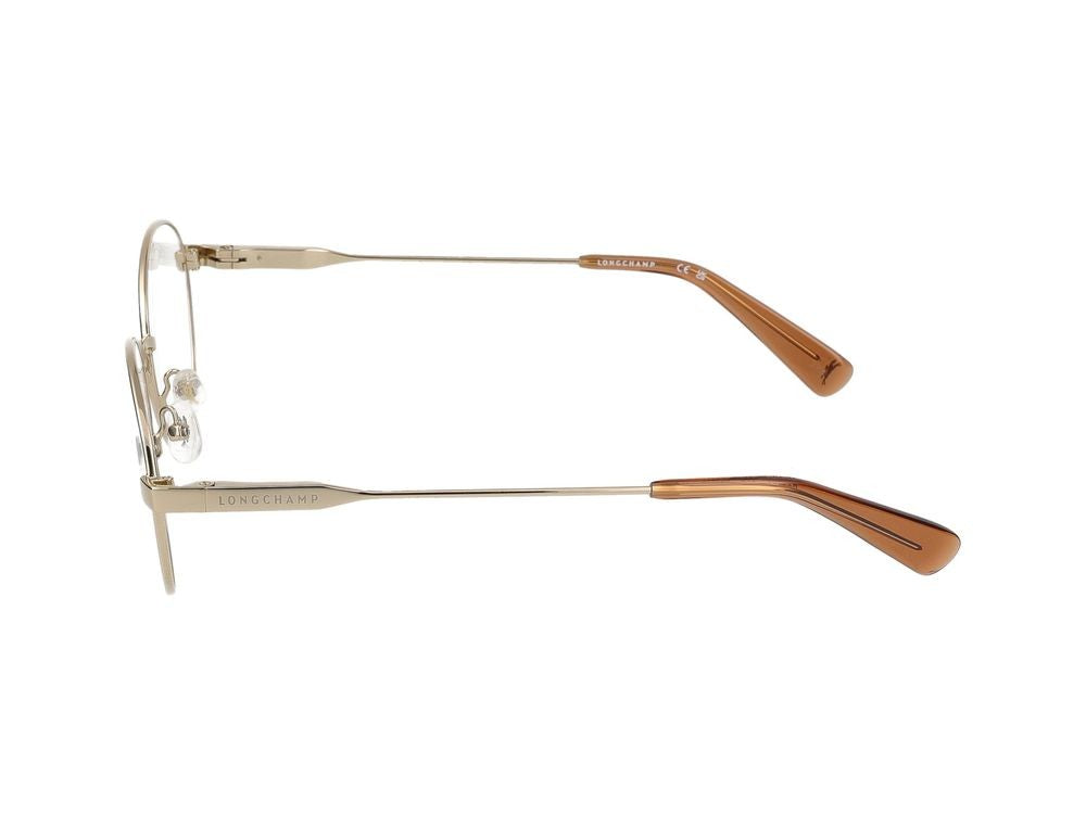 Longchamp Gold Lo2154 Metal Round Eyeglasses