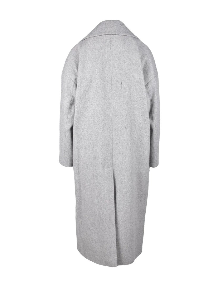 Bottega Martinese Relaxed Oversized Grey Coat