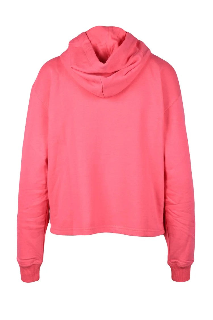 Diesel Essentials Pink Hooded Cotton-Blend Sweatshirt