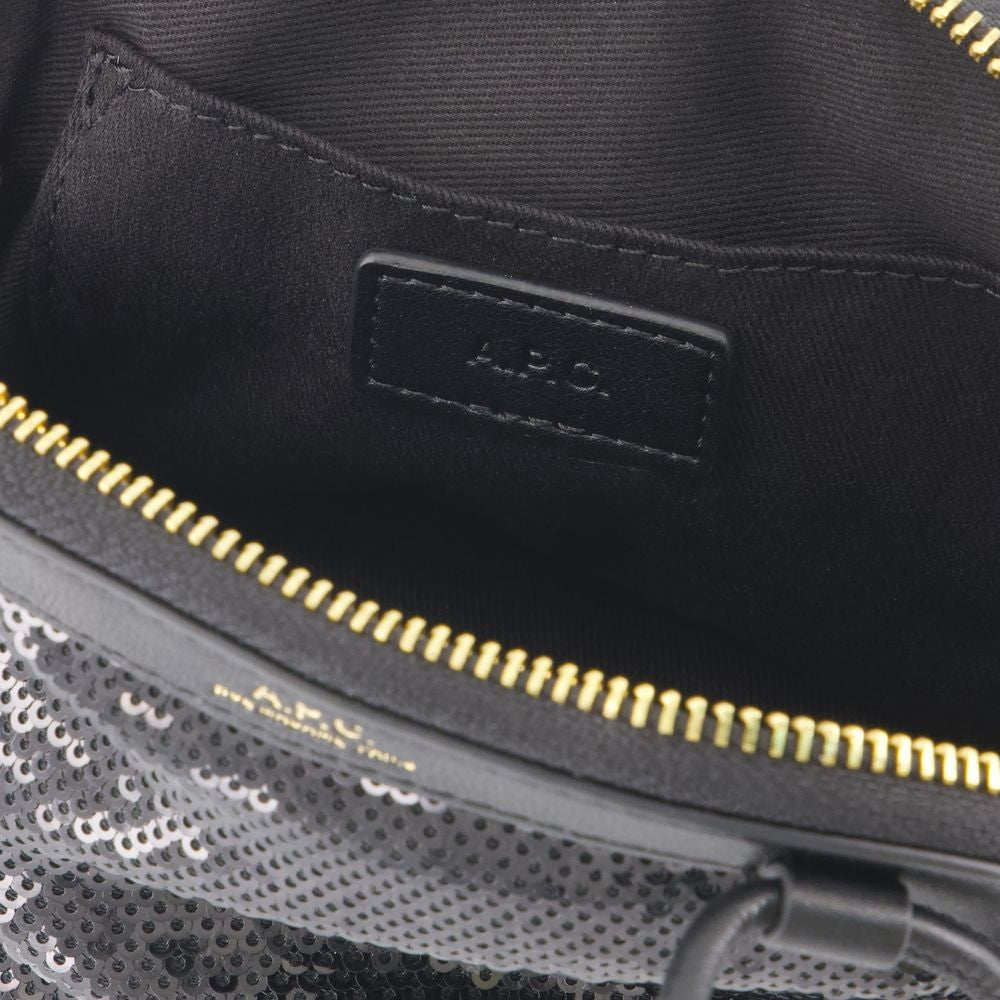 A.P.C. Ninon Small Clutch - Synthetic - Black