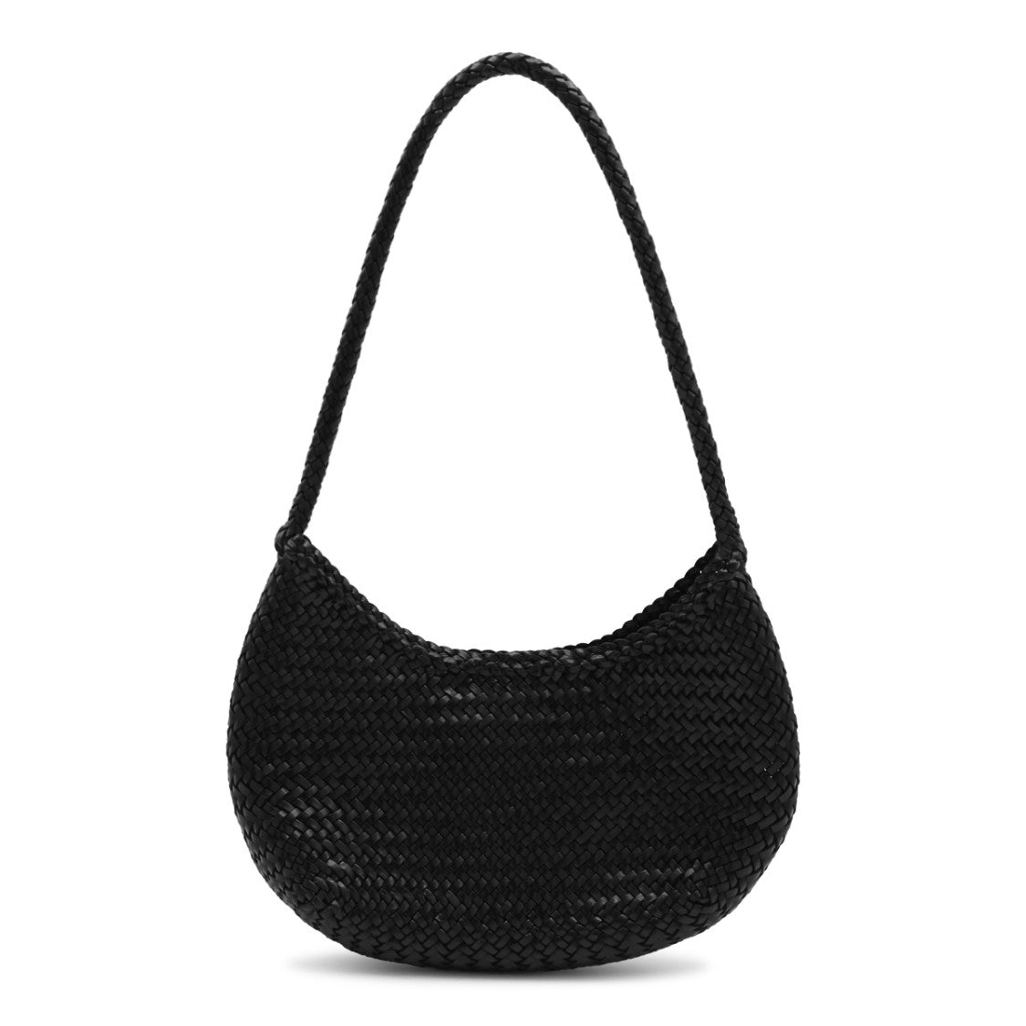 Dragon Diffusion Crescent-Shaped Woven Bag With Braided Strap