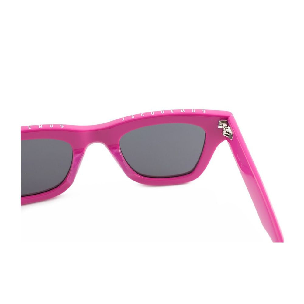 Jacquemus Nocio Pink Glasses Square Fuchsia Acetate Sunglasses