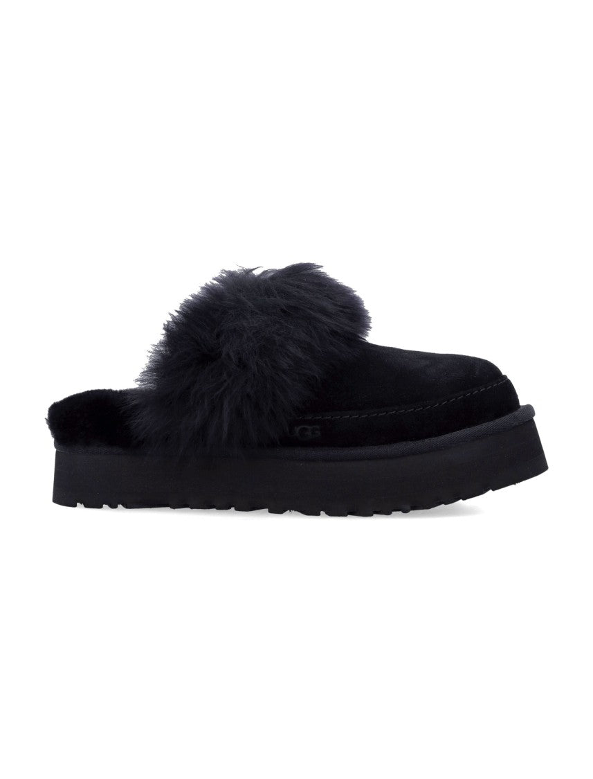 Ugg Disquette Chalet Suede And Sheepskin Slippers