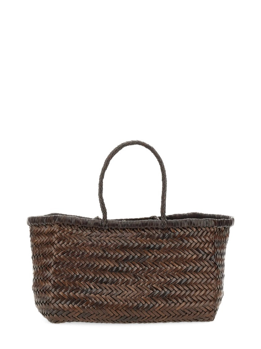 Dragon Diffusion Woven Buff Leather Shoulder Bag