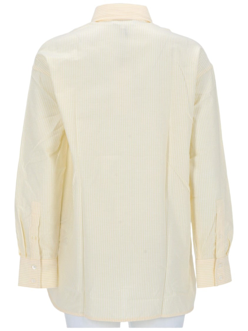 Maison Kitsuné Dreaming Fox Striped Cotton Casual Shirt