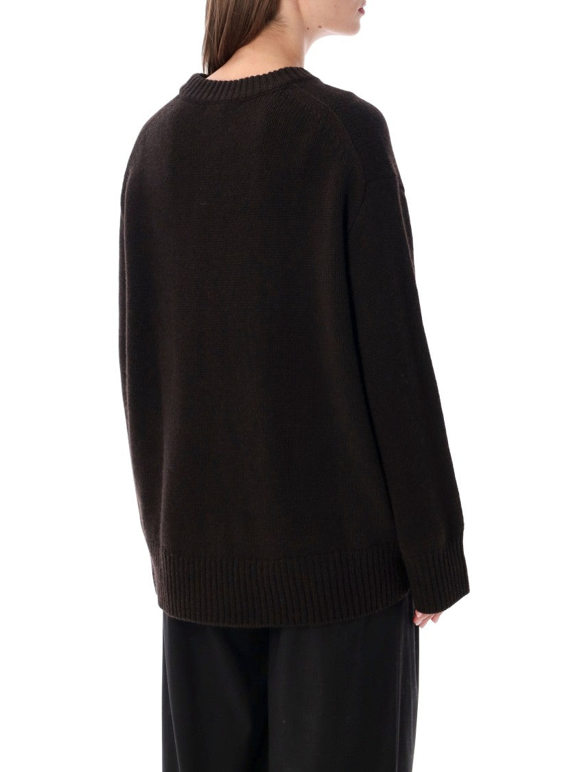 Lisa Yang Noor Relaxed-Fit Ribbed Crewneck Sweater