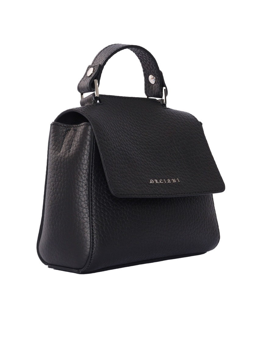 Claudio Orciani Soft Mini Handbag With Adjustable Shoulder Strap And Textured Finish