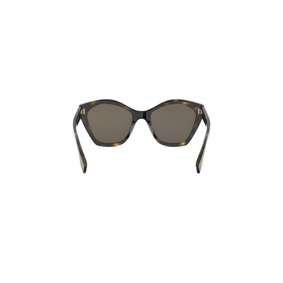 Fendi Fe40175i Tortoiseshell Oversized Cat-Eye Sunglasses
