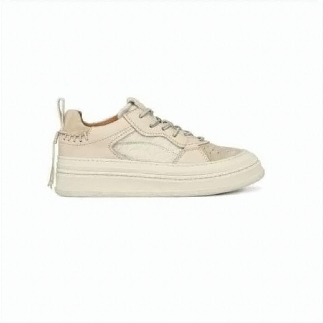 Buttero Low-Top Suede And Leather Sneakers With Textured Sole