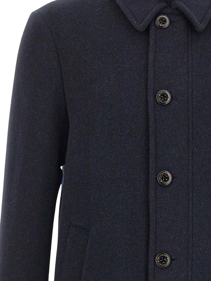 Peuterey Fionnghal Black Wool Coat