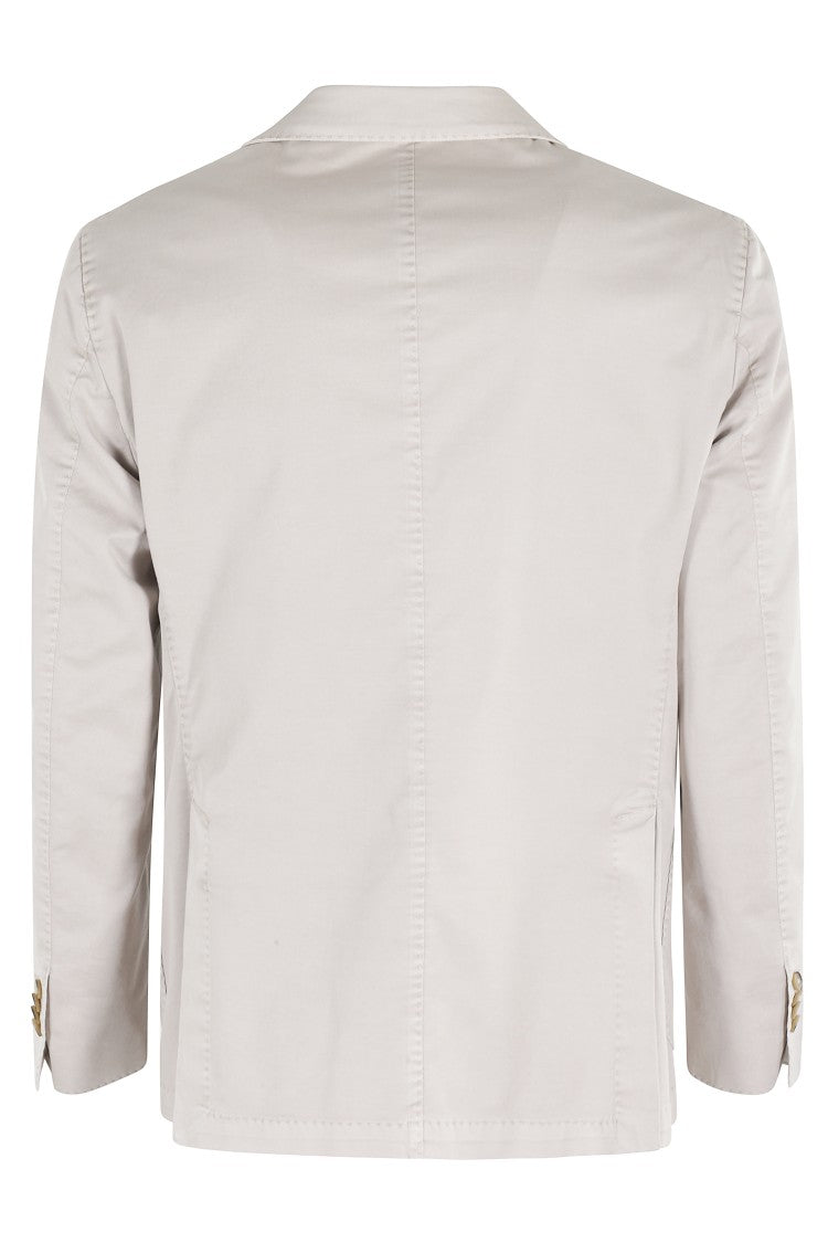 L.B.M. Beige Jacket With Classic Lapels And Single-Breasted Closure