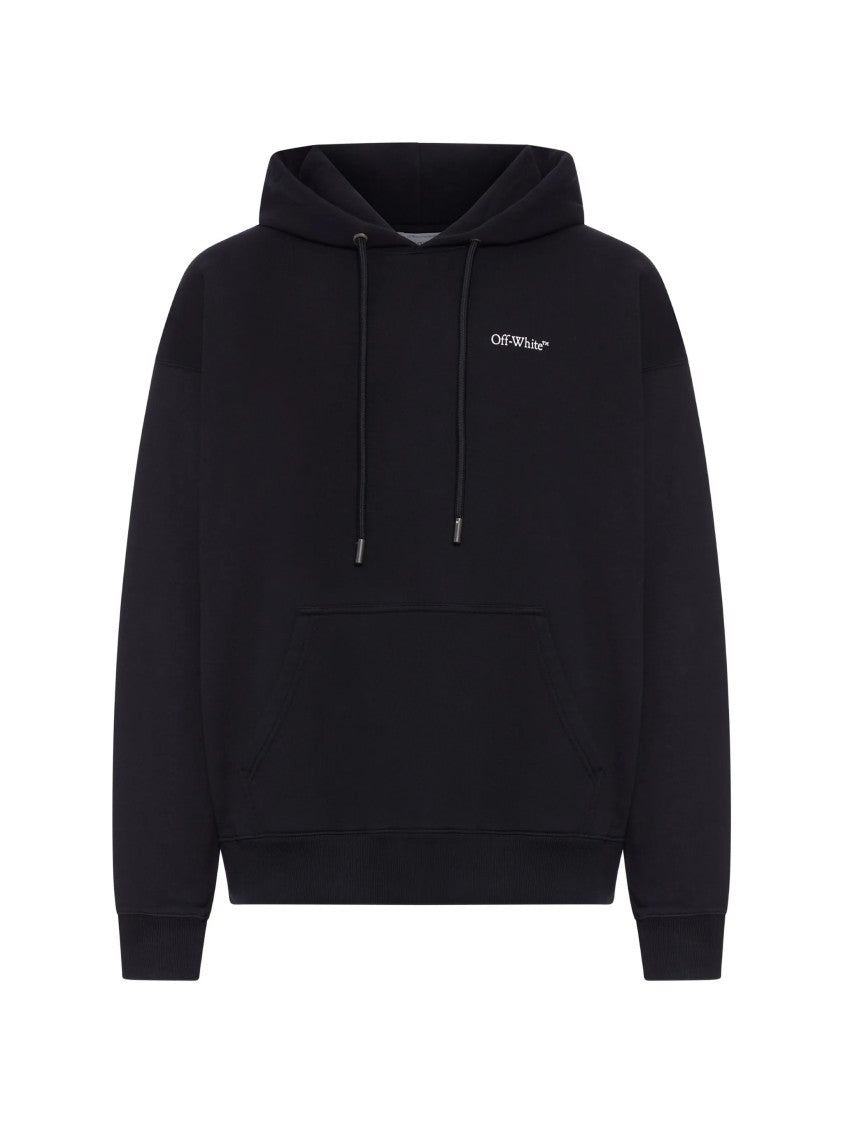 Off-White Black Half Arrows Graphic Cotton Hoodie