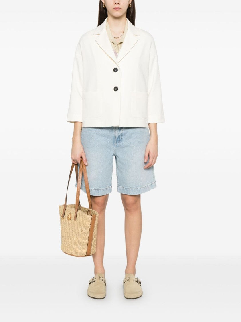 Circolo 1901 Single-Breasted White Jacket