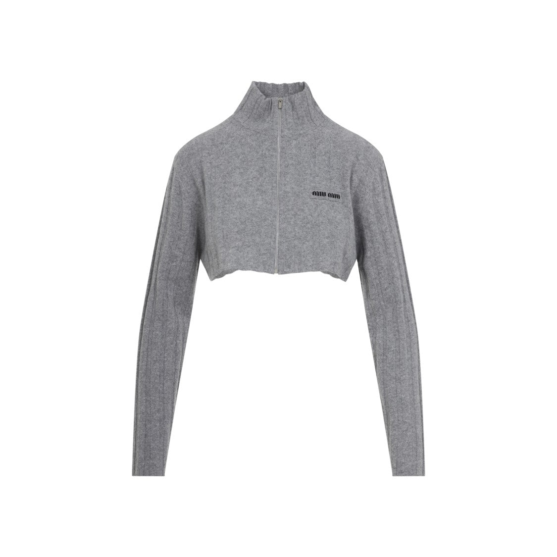 Miu Miu Cropped Cashmere And Wool Sweater
