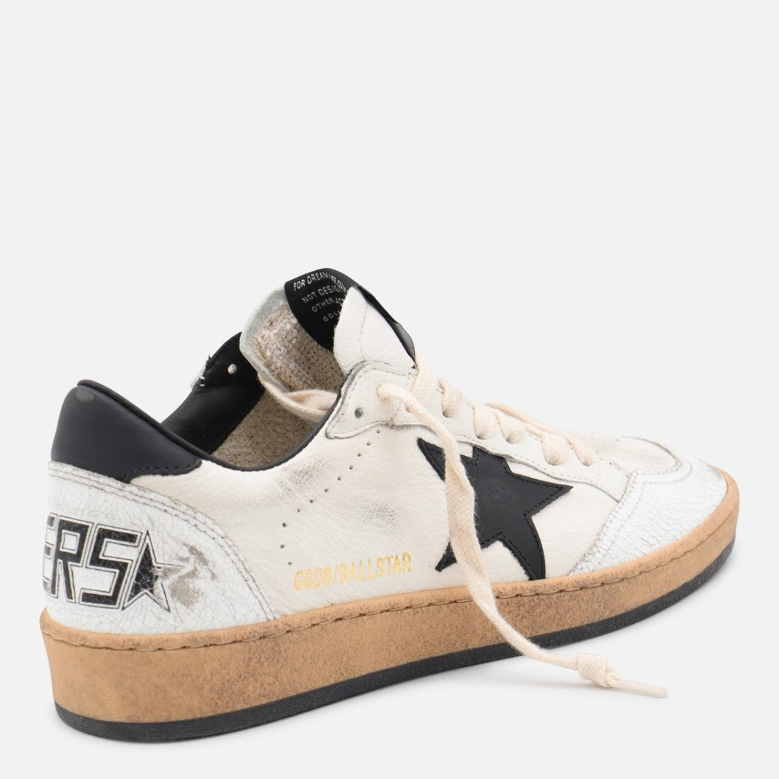 Golden Goose White Leather Ball Star Sneakers