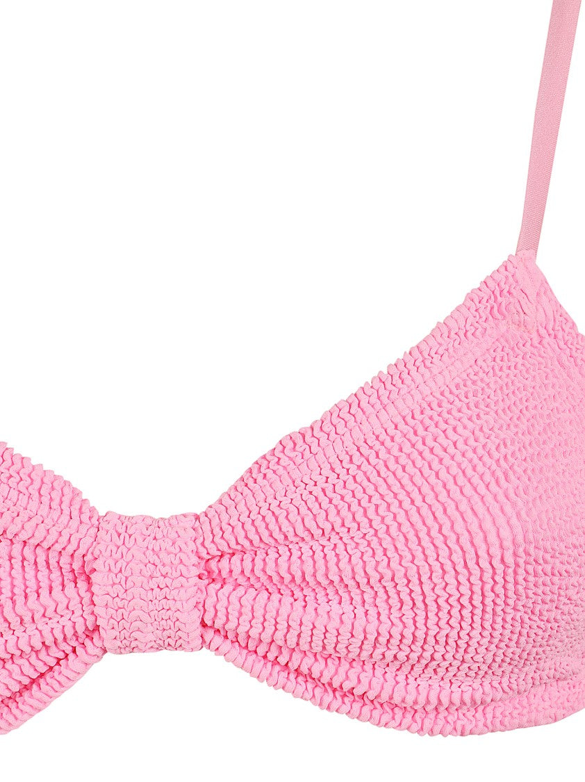 Hunza G Alicia Honeycomb Textured Stretch-Fabric Bikini