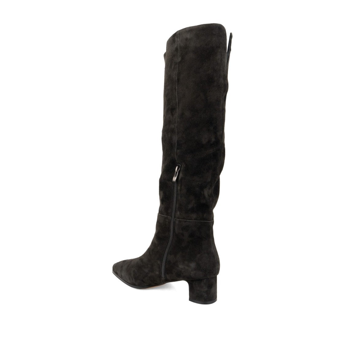 Sergio Moretti Gray Pointed Toe Plush-Lined Suede Dress Boots