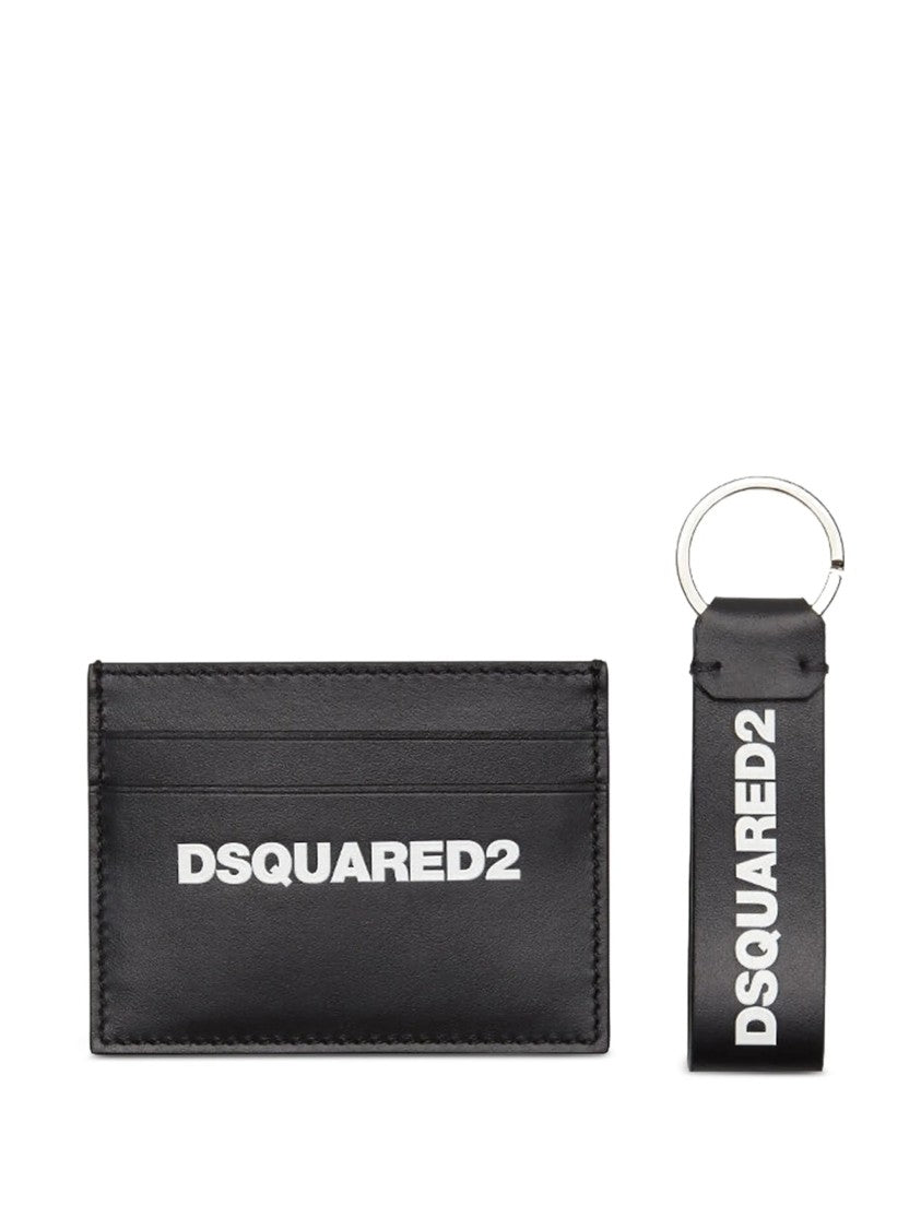 Dsquared2 Gift Box Black Leather Card Holder