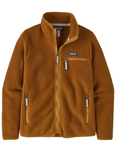 Patagonia Textured Fleece Jacket With High Collar And Durable Zippers