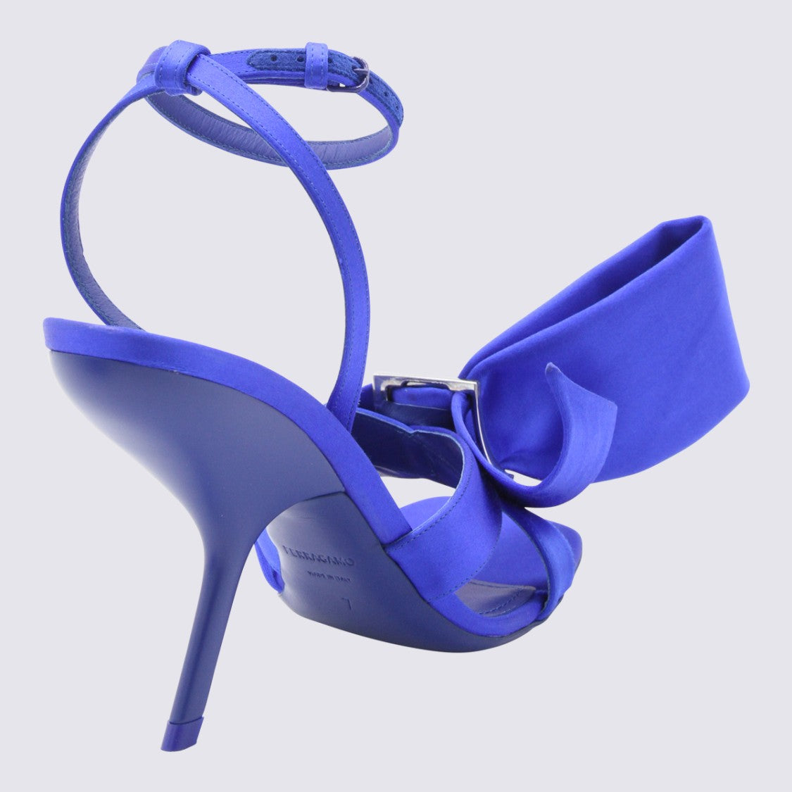 Ferragamo Stiletto Heel Sandals With Sculptural Bow Detail