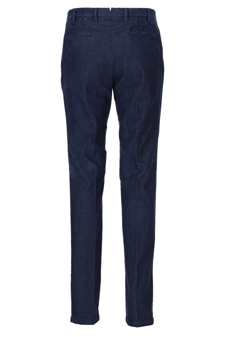 Santaniello Structured Blue Denim Pants
