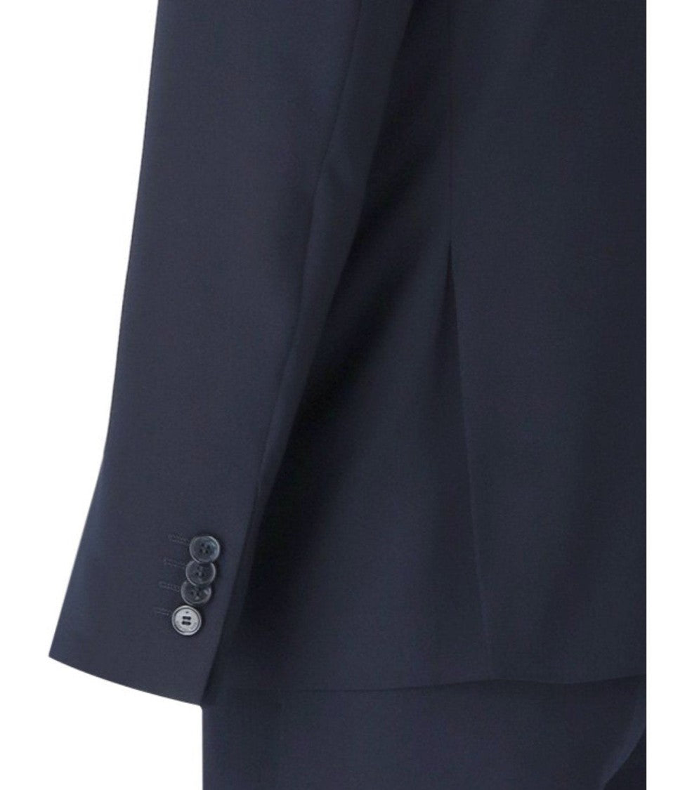 Manuel Ritz Dark Blue Single-Breasted Suit