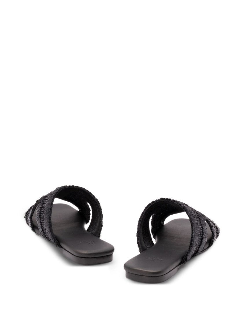 Castaner Philippa Sandals With Woven Fringed Strap