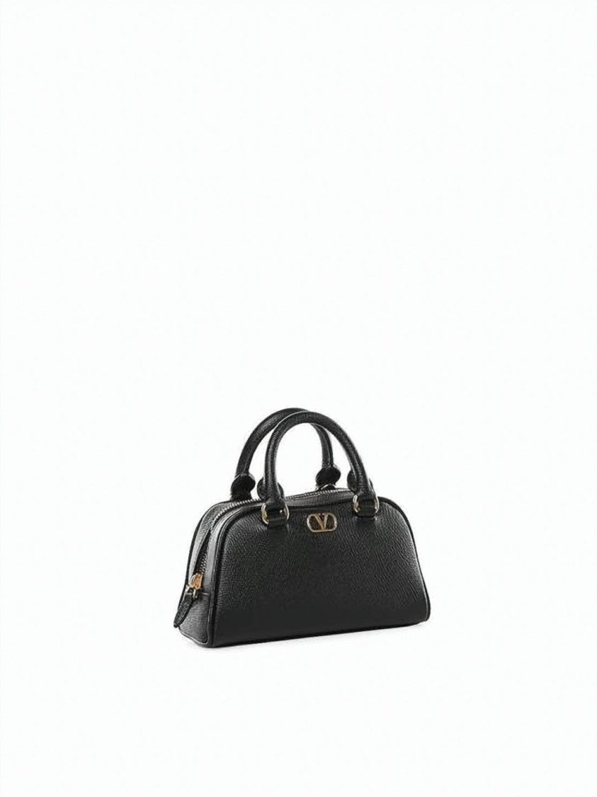 Valentino Garavani Textured Calf Leather Shoulder Bag