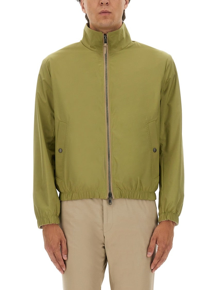Boss Camel Olive Green Reversible Jacket