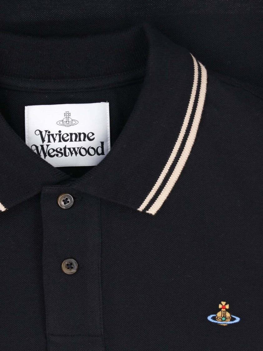 Vivienne Westwood Cropped Polo Shirt With Classic Collar