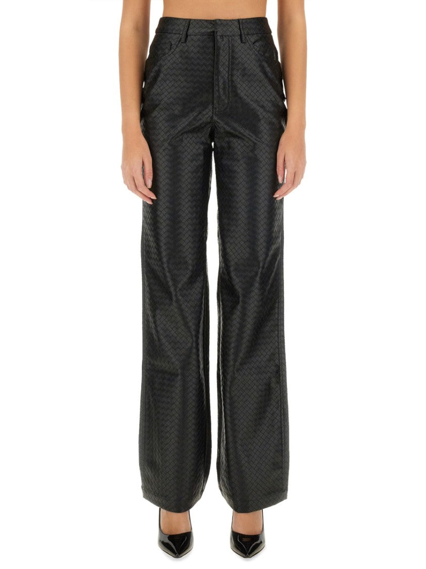 Rotate Tailored High-Waist Straight Leg Pants