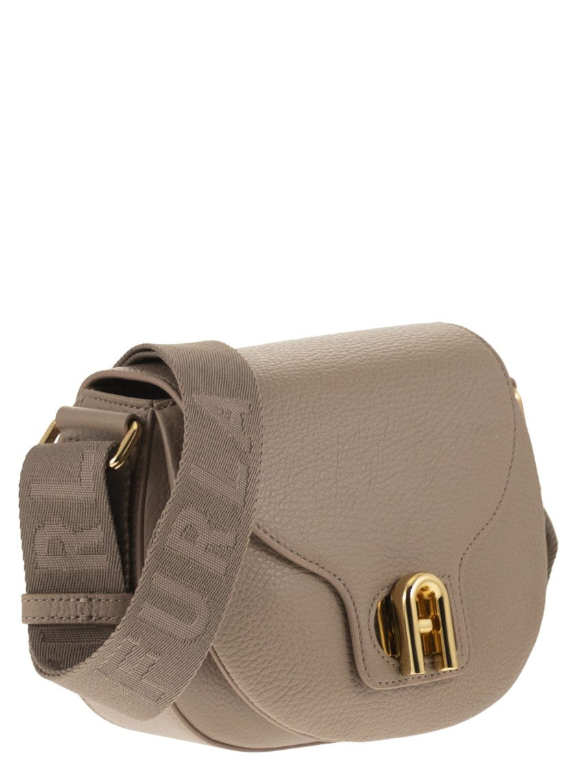 Furla Mini Shoulder Bag With Hammered Leather