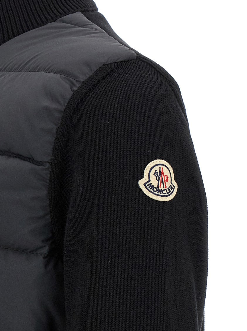 Moncler Tricolor Detail Padded Cardigan
