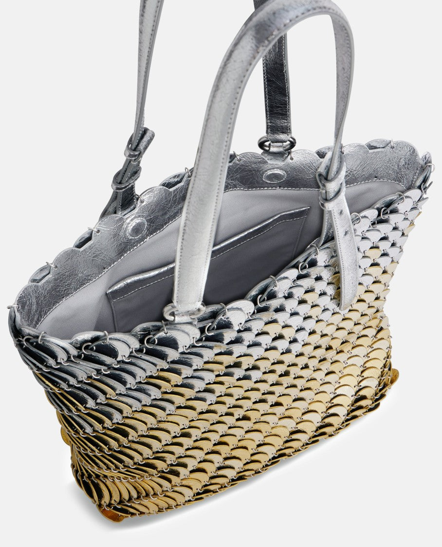 Rabanne Tote Bag With Shimmering Metallic Discs Design