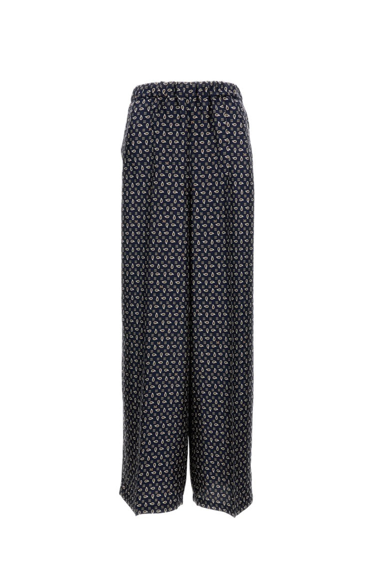 Max Mara Wide-Leg Silk Trousers