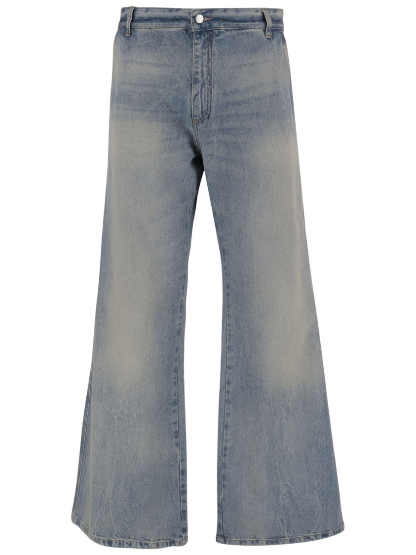 Amiri Light Washed Wide-Leg Jeans