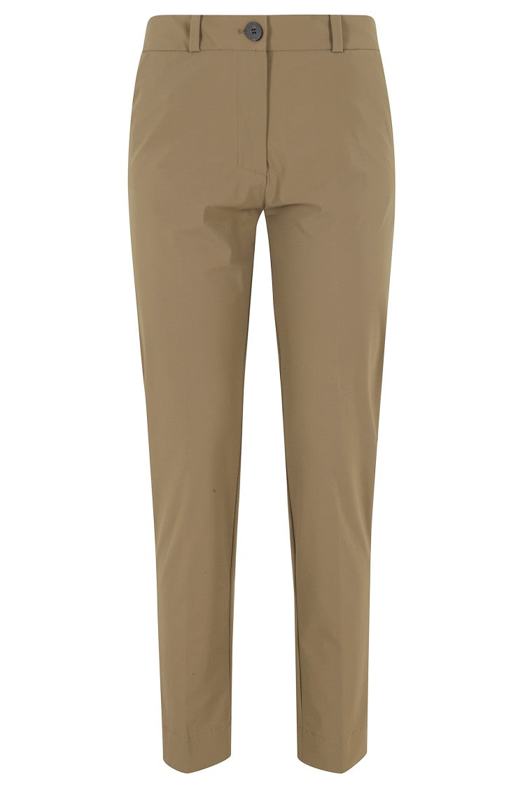 Rrd Taupe Surflex Chino Belt-Loops Back-Pence Polyamide Chino Pants